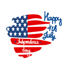 Happy independence day card United States of America.