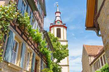 Stadtansicht von Creglingen im Taubertal