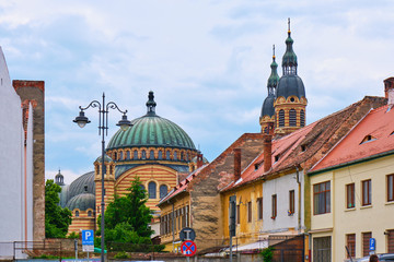 Holy Trinity Cathedral (Catedrala Sfanta Treime din Sibiu), backside view, as seen from the city...
