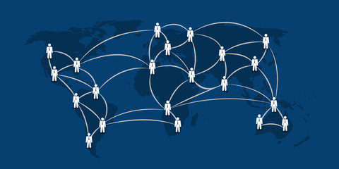 Networks - Business Connections - Social Media Concept Design 