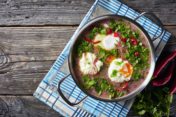 hot mexican spicy red kidney Bean Soup