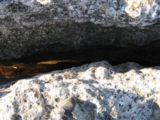 Great cleft in the Crimean rock