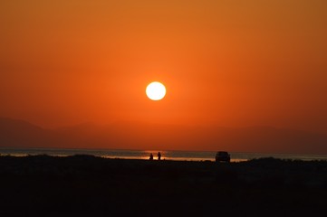 sunset at the sea