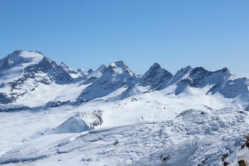Obraz premium ski de randonnée en Vallée d'Aoste