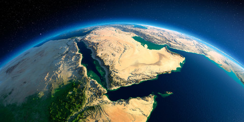 Detailed Earth. Saudi Arabia - 272423879