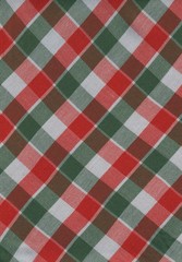 Vichy vert et rouge pour fond.