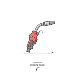 Welding Torch - Line color icon
