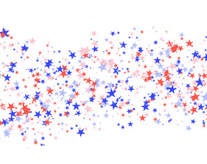 July 4th pattern made of stars