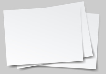 Set of square note papers. Set of square and rectangular note papers. Vertical and horizontal template design.