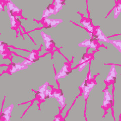 Fototapeta na wymiar UFO camouflage of various shades of grey, pink and neon pink colors