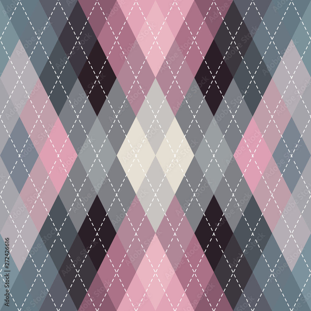 Aufkleber classic argyle seamless pattern background. vector image.