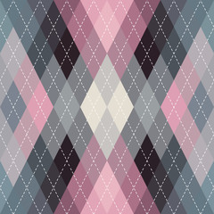 Classic argyle seamless pattern background. Vector image.