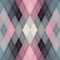 Deurstickers Tartan Klassieke argyle naadloze patroonachtergrond. Vector afbeelding.