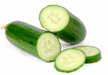 Cucumber isolated on whitebackground