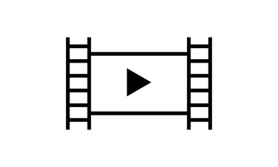 Play button icon for video player interface