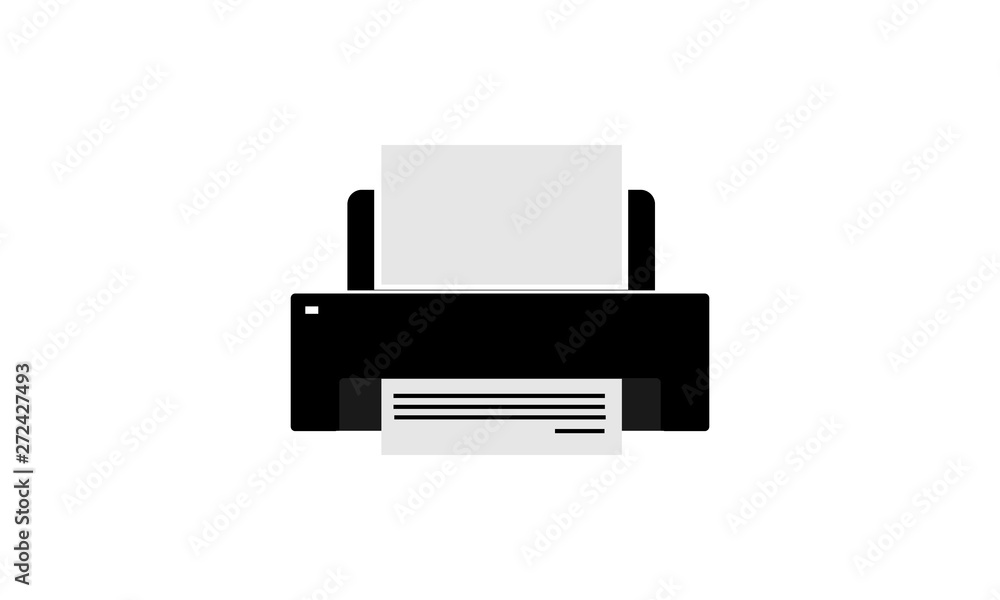 Poster printer vector icon, document printing symbol. modern, simple flat vector illustration for web site 