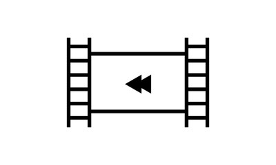 Previous media player icon Hexa White Background icon template - vector icon - Vector 