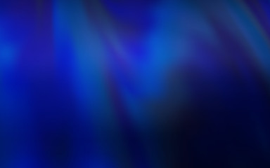 Dark BLUE vector blurred bright template.