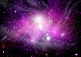 galaxy in a free space