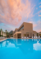 Swimming pool at the summer holydays resort