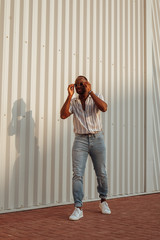 fashion, man, street, young, style, stylish, lifestyle, casual, urban, handsome, male, adult, model, guy, people, city, men, person, portrait, background, outdoors, denim, modern, hipster, jacket, pos