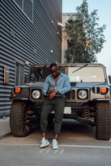 fashion, man, street, young, style, stylish, lifestyle, casual, urban, handsome, male, adult, model, guy, people, city, men, person, portrait, background, outdoors, denim, modern, hipster, jacket, pos