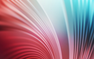 Light Blue, Red vector pattern with curved lines.