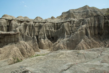 Landscape in the Tatacoa desert part Los Hoyos in Colombia