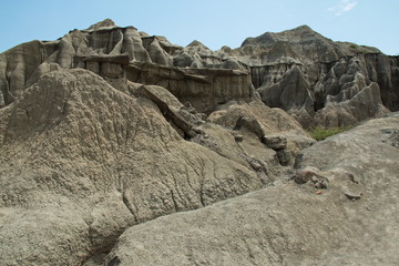 Landscape in the Tatacoa desert part Los Hoyos in Colombia