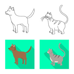 Vector design of breeding and kitchen  sign. Set of breeding and organic  stock symbol for web.