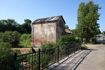 abandoned train station