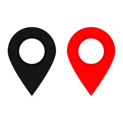 Maps pin. Location map icon.