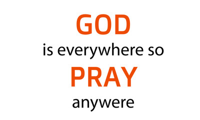 Christian faith, typography for print or use as poster, card, flyer or T shirt