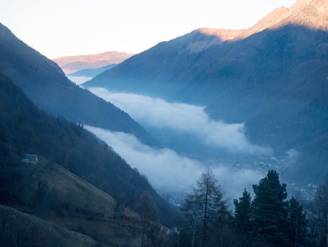 montagne brumeuse