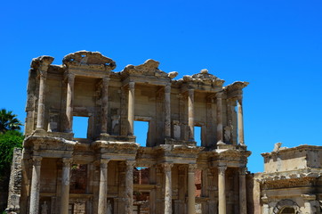 Obraz premium the ruins of the ancient town Ephesus in Turkey