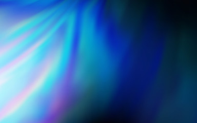 Dark BLUE vector blurred bright pattern.