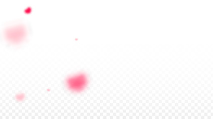 Hearts Confetti Falling Background. St. Valentine's Day pattern. Romantic Scattered Hearts Design Element. Love. Sweet Moment. Gift. Cute Element of Design for Sales or Celebration.