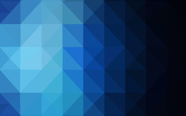 Obraz premium Dark BLUE vector low poly layout.