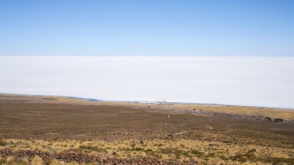 Fototapeta premium Salar de Uyuni view from the Tunupa volcano. Bolivia.