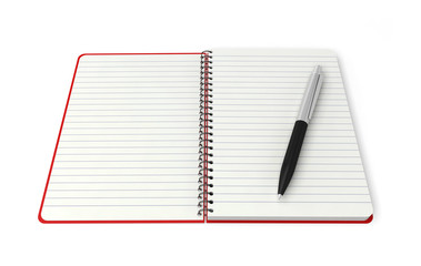 notebook rings spiral pen notepad 