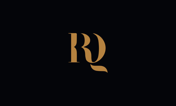 RQ logo design template vector illustration