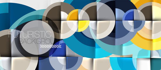 Geometric design abstract background - circles