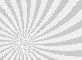 Sunlight spiral background. grey color burst background. Fantasy Vector illustration.