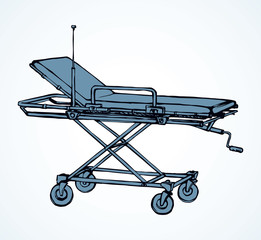 Stretcher. Vector drawing