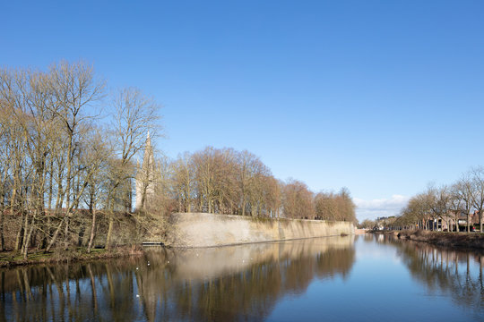 The ramparts in Ypres, Belgium