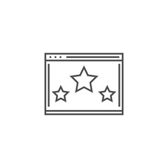 Website Ranking Line Icon