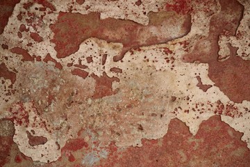 Background stained on old cement