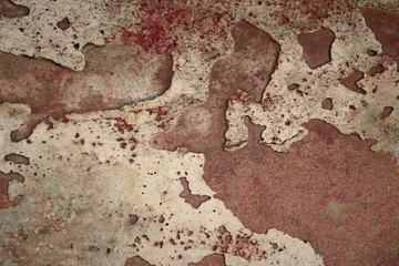Background stained on old cement