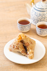 Zongzi or Traditional Chinese Sticky Rice Dumplings