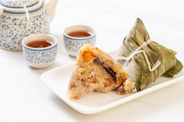 Zongzi or Traditional Chinese Sticky Rice Dumplings